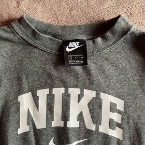 Nike Charcoal Tee with White Logo